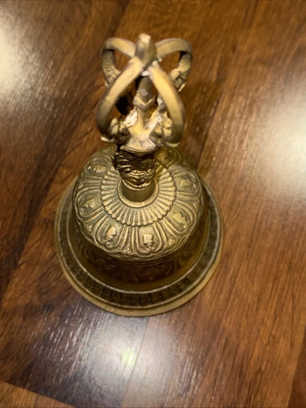 Vintage Tibetan Brass Buddhist Bell for Meditation